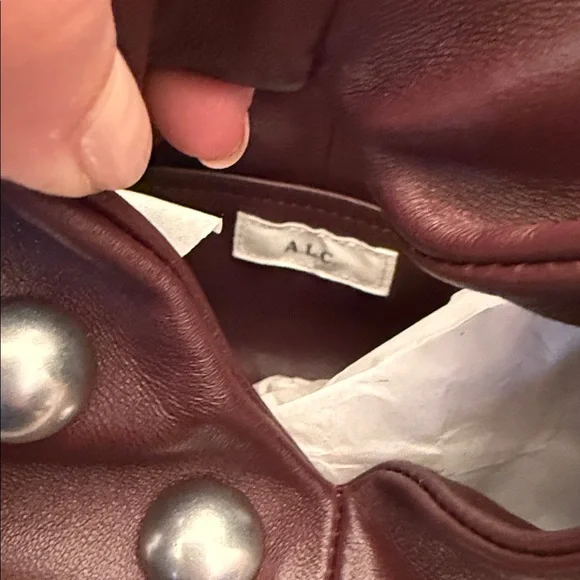 NWT A.L.C. Simone Bag Burgundy - Picture 2 of 4